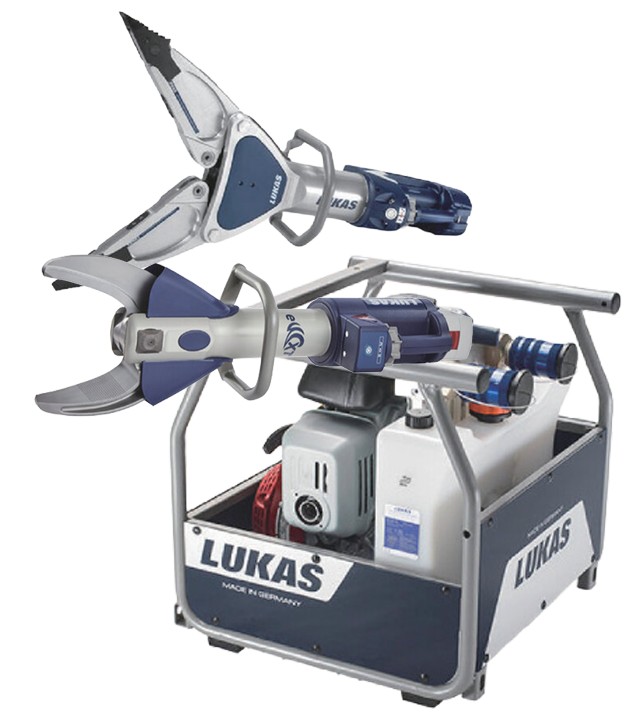 油圧救助器具 ルーカスパワーユニット＋スプレッダー＋カッター