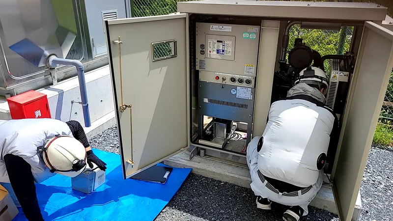 非常用自家発電機負荷試験点検